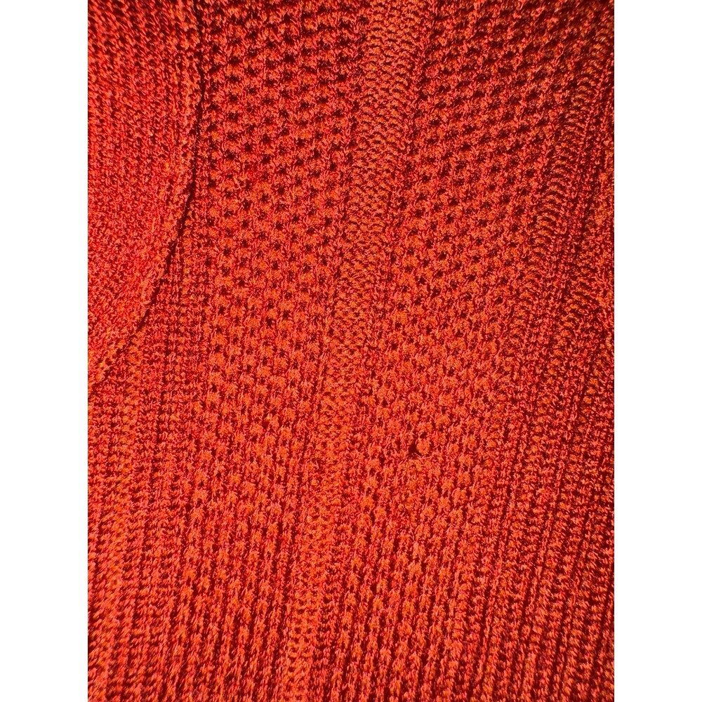 Rust Fitted Knit Crop Top by Almost Famous - Size Small - Picture 3 of 4
